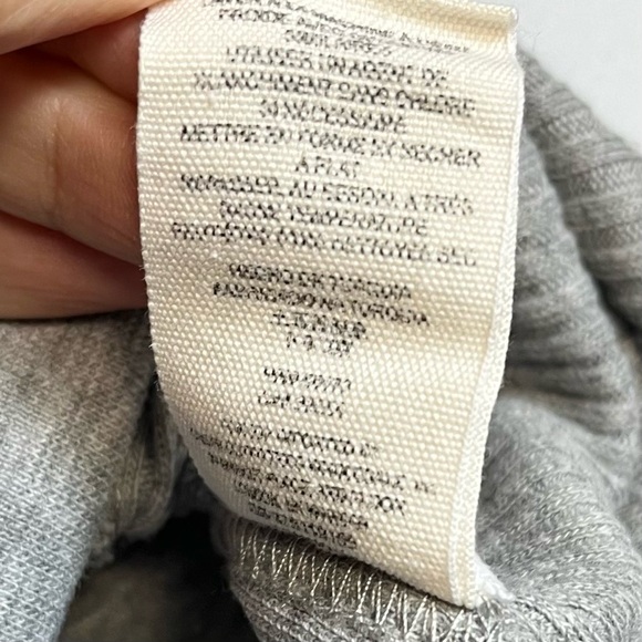 Free People Looking Back Lace Up Long Sleeve Scoop Neck Corset Top XS Gray - Picture 6 of 16